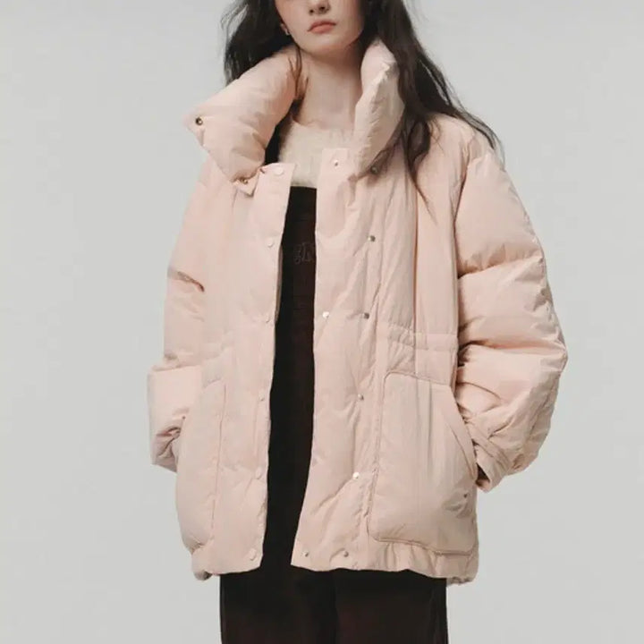 [BUNJANG] Reneena JADE Pink Down Padded Jacket / 르니나 JADE 핑크 다운 패딩