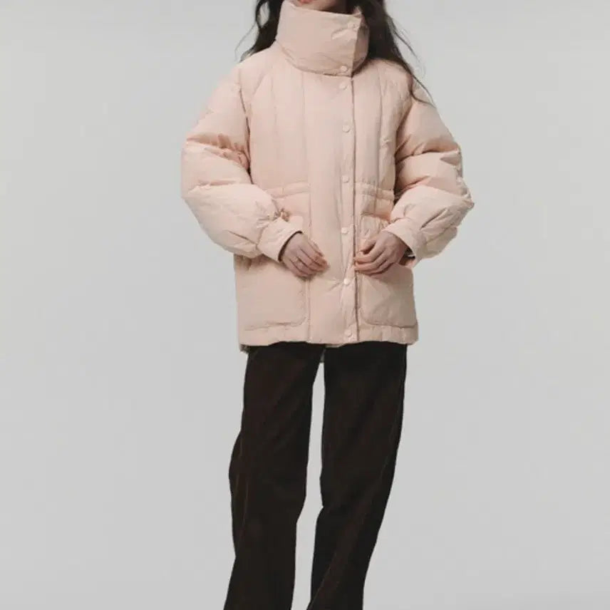 [BUNJANG] Reneena JADE Pink Down Padded Jacket / 르니나 JADE 핑크 다운 패딩