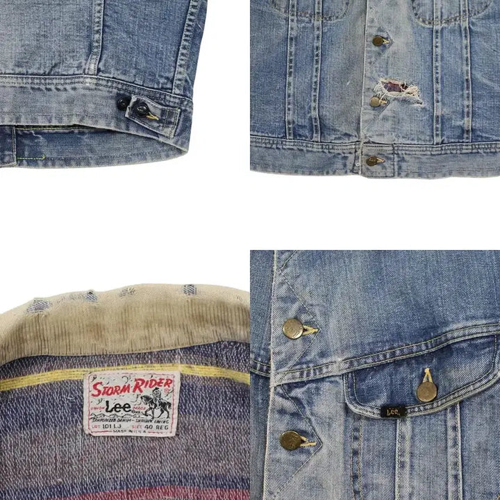 [BUNJANG] Lee Storm Rider 101LJ Denim Jacket Vintage 1960s / 1960s USA Lee 리 101LJ 스톰라이더 데님 자켓 빈티지 미제