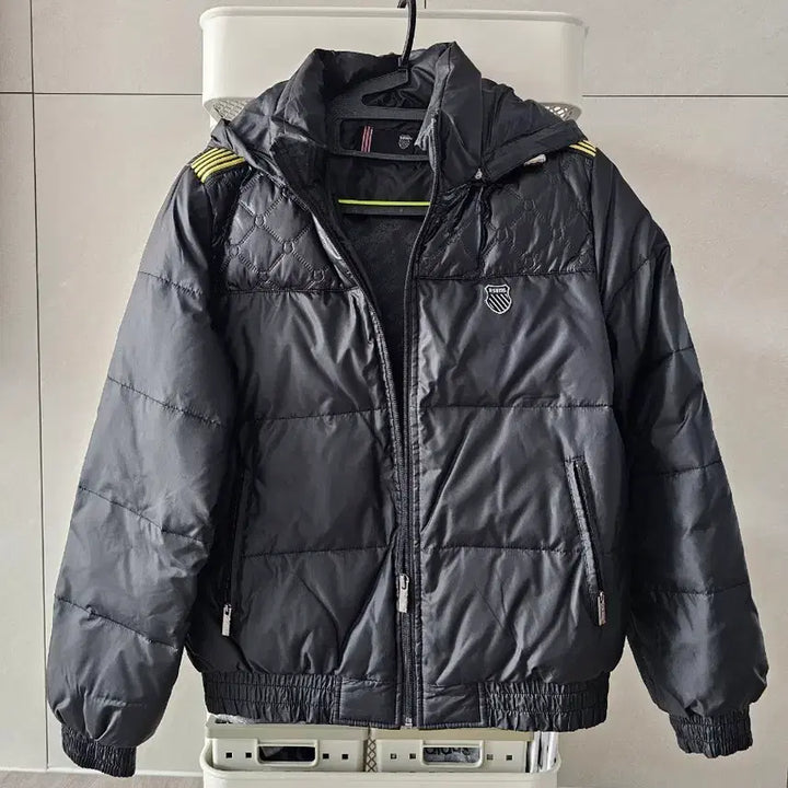 [BUNJANG] K-Swiss Black Lightweight Padded Jacket / 케이스위스 블랙 경량 패딩  상태 굿!!