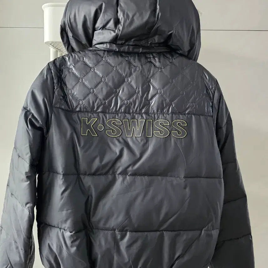 [BUNJANG] K-Swiss Black Lightweight Padded Jacket / 케이스위스 블랙 경량 패딩  상태 굿!!