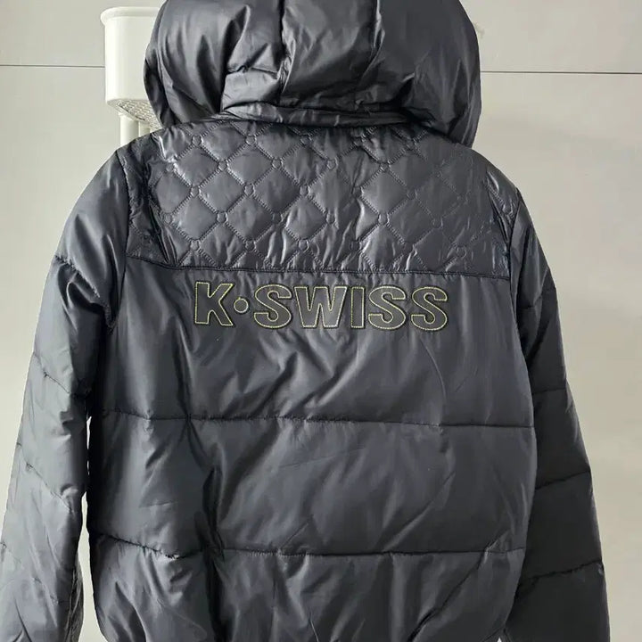 [BUNJANG] K-Swiss Black Lightweight Padded Jacket / 케이스위스 블랙 경량 패딩  상태 굿!!