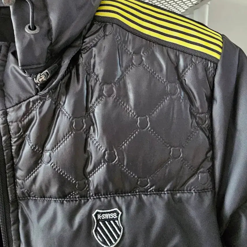 [BUNJANG] K-Swiss Black Lightweight Padded Jacket / 케이스위스 블랙 경량 패딩  상태 굿!!