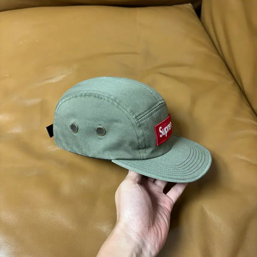 [BUNJANG] Supreme Military Camp Cap Hat / 슈프림 캠프캡 모자 박스로고 밀리터리 카키