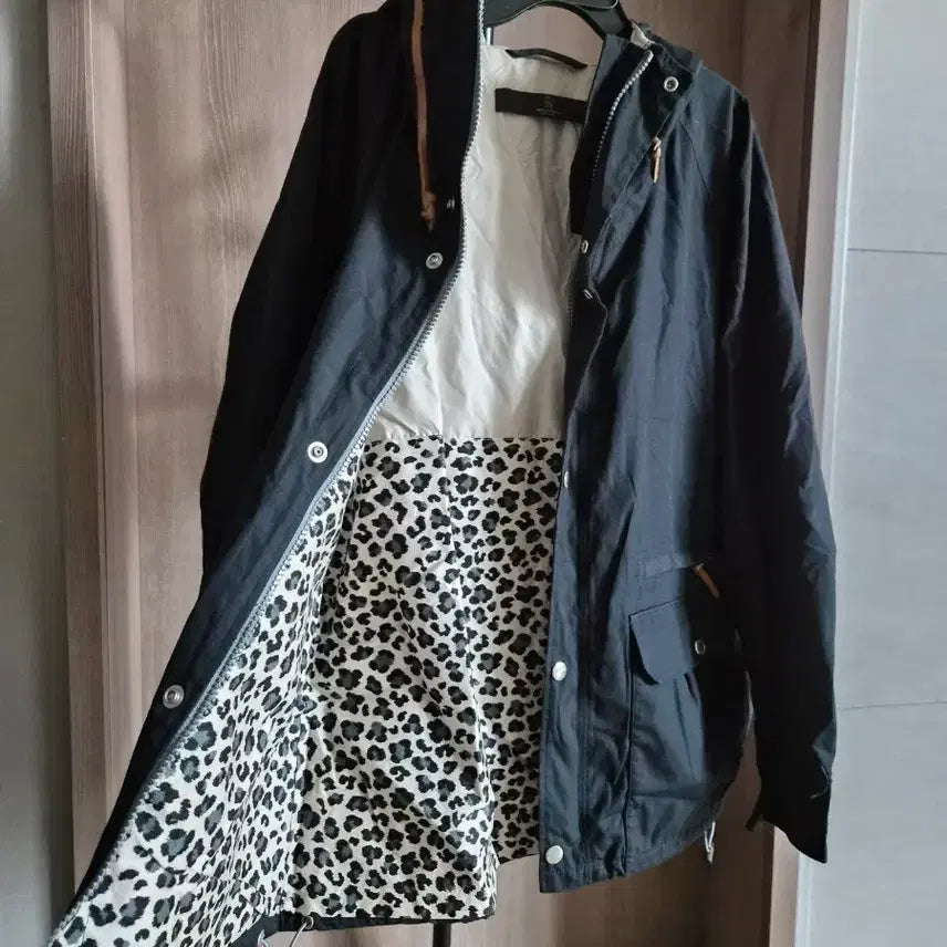 [BUNJANG] Women's Hooded Parka Jacket XL / (새상품)블랙 여성 후드 야상 점퍼 XL