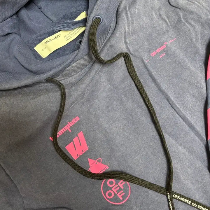 [BUNJANG] Off-White Layered Hoodie T-shirt / 오프화이트 반팔레이어드 후드