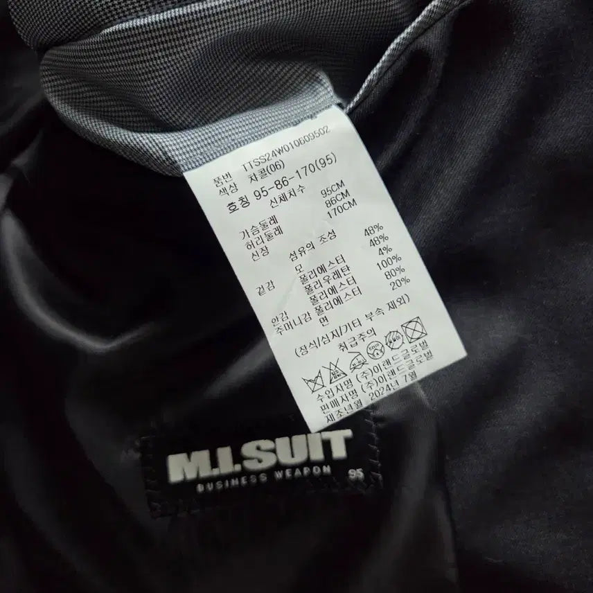 [BUNJANG] M.I. Suit Charcoal Suit Set / 엠아이수트 정장 세트 차콜