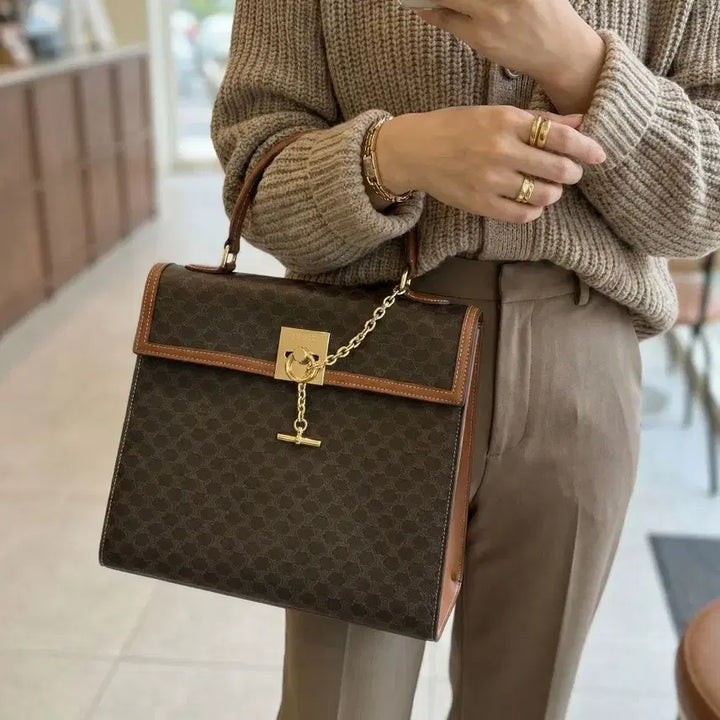 [BUNJANG] CELINE Macadam Kelly Bag Tote / [정품] 셀린느 마카담 켈리백 토트
