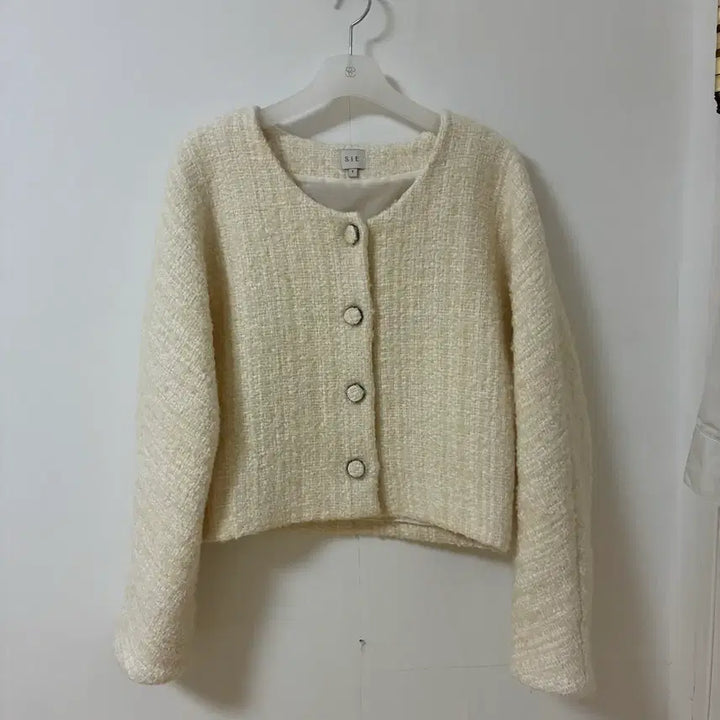 [BUNJANG] Sie Abelien Tweed Jacket (S) / 시에 Sie 아벨린 스쿱넥 트위드 자켓 (s)