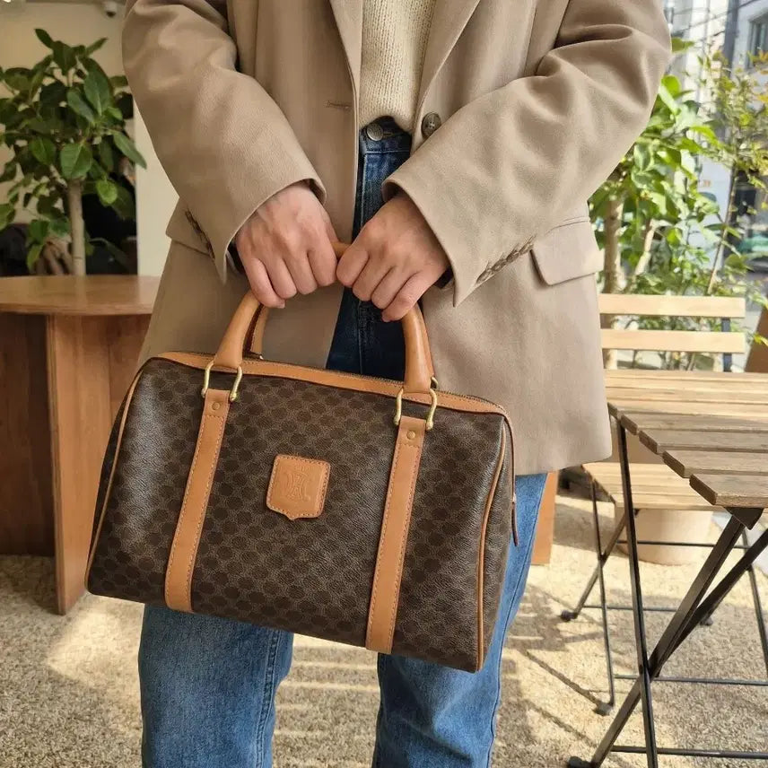 [BUNJANG] Celine Macadam Triomphe Boston Bag Tote / [정품] 셀린느 마카담 트리옹프 보스턴백 토트백