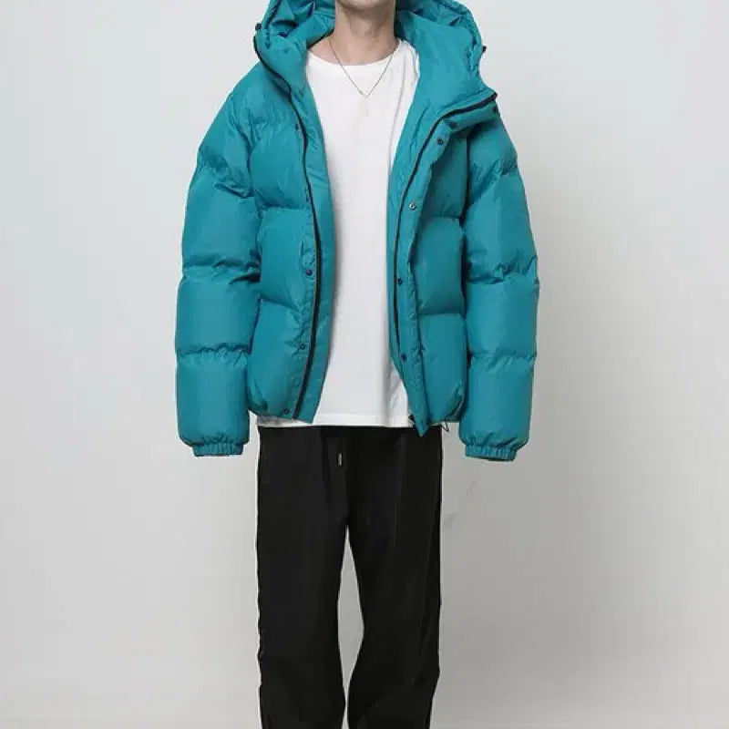 [BUNJANG] Plastic Product Hooded Puffer / 플라스틱 프로덕트 후디드 푸퍼