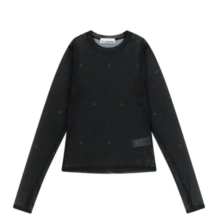 [BUNJANG] Tuo Mio Logo Mesh Long Sleeve Black / 뚜오미오 로고 메쉬 롱슬리브 블랙