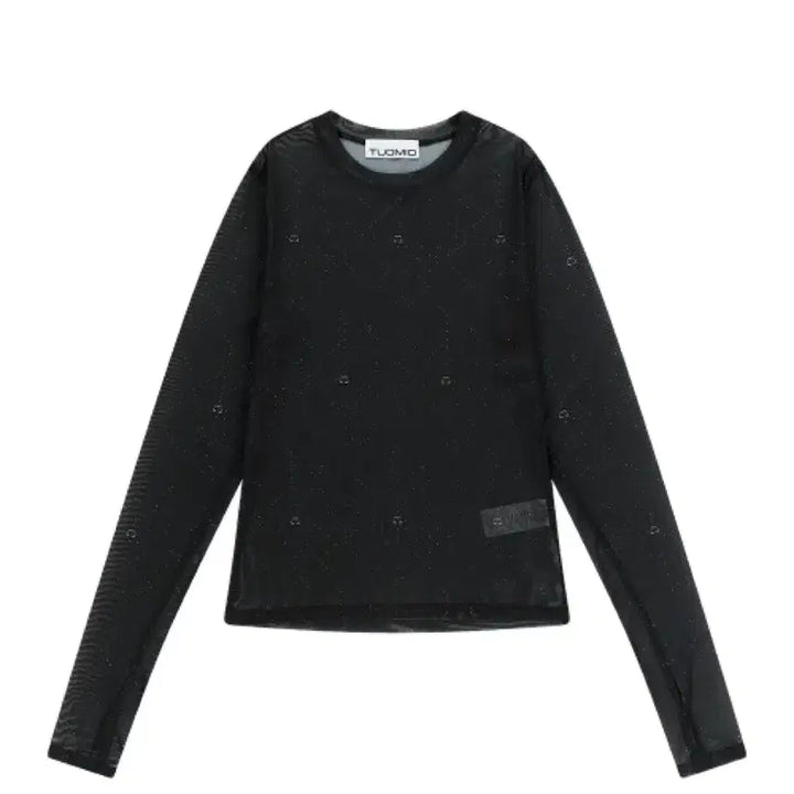 [BUNJANG] Tuo Mio Logo Mesh Long Sleeve Black / 뚜오미오 로고 메쉬 롱슬리브 블랙