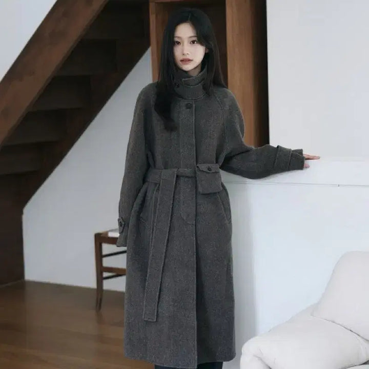 [BUNJANG] Yoonsul Shop Herringbone Coat - Size 1 / 새상품급) 윤슬샵 헤링본 코트 1사이즈