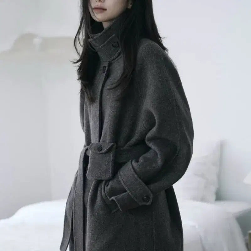 [BUNJANG] Yoonsul Shop Herringbone Coat - Size 1 / 새상품급) 윤슬샵 헤링본 코트 1사이즈