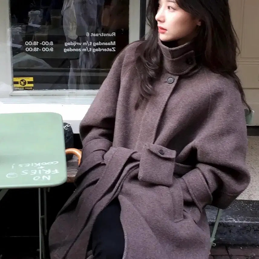 [BUNJANG] Yoonsul Shop Herringbone Coat - Size 1 / 새상품급) 윤슬샵 헤링본 코트 1사이즈
