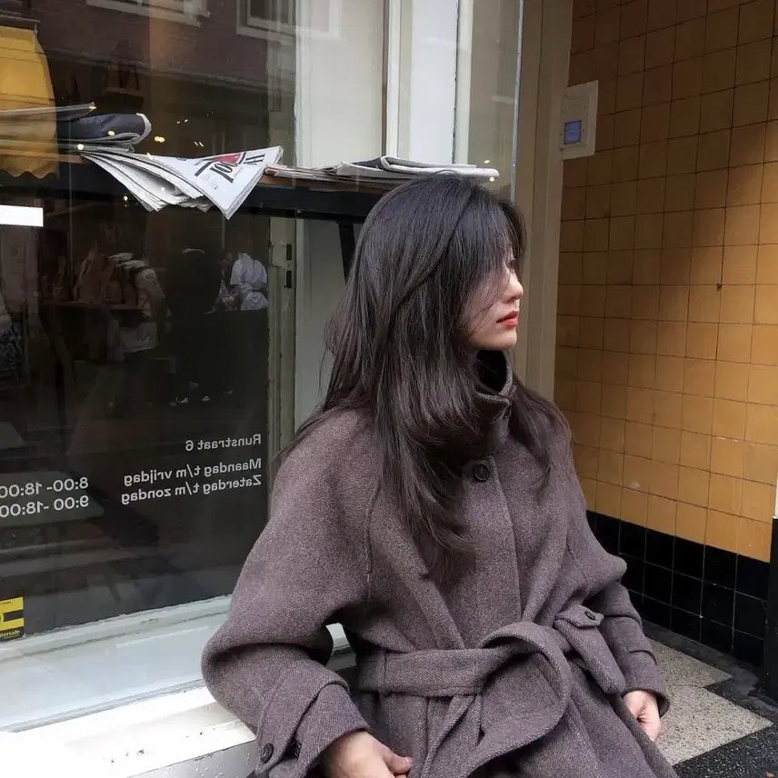 [BUNJANG] Yoonsul Shop Herringbone Coat - Size 1 / 새상품급) 윤슬샵 헤링본 코트 1사이즈