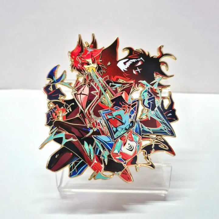 [BUNJANG] Hazbin Hotel Alastor Metal Badge / 해즈빈호텔 복스 알래스터 금속뱃지 B