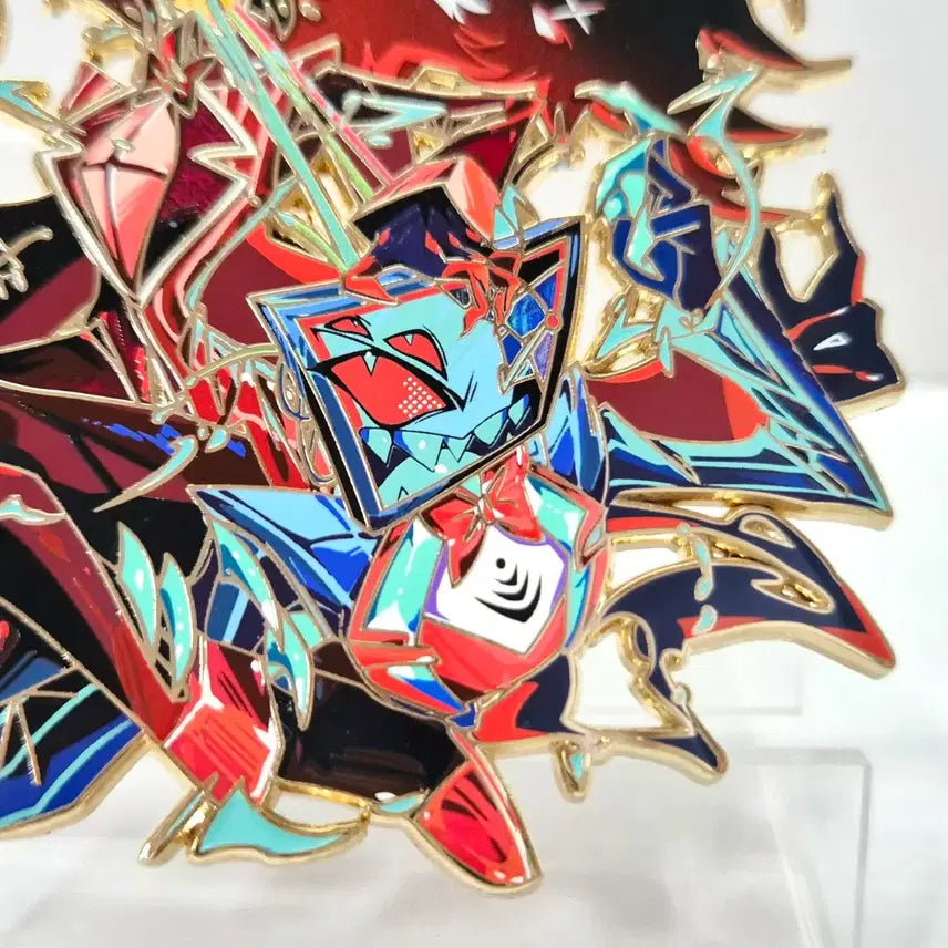 [BUNJANG] Hazbin Hotel Alastor Metal Badge / 해즈빈호텔 복스 알래스터 금속뱃지 B