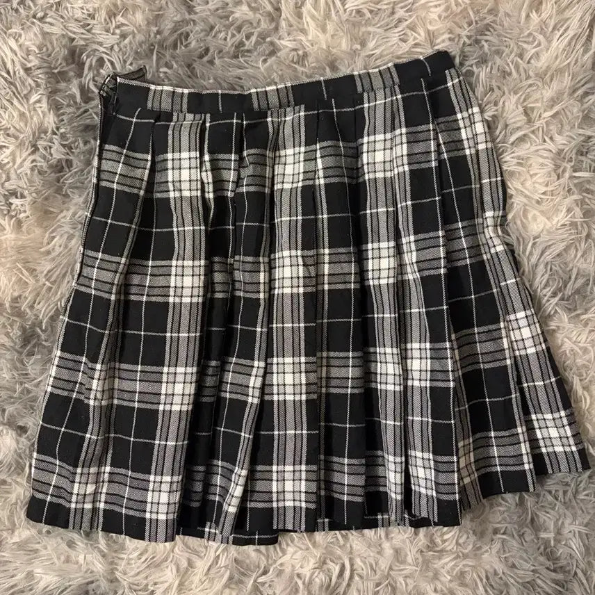 [BUNJANG] Mori Girl Checkered Skirt / 모리걸st 체크 스커트