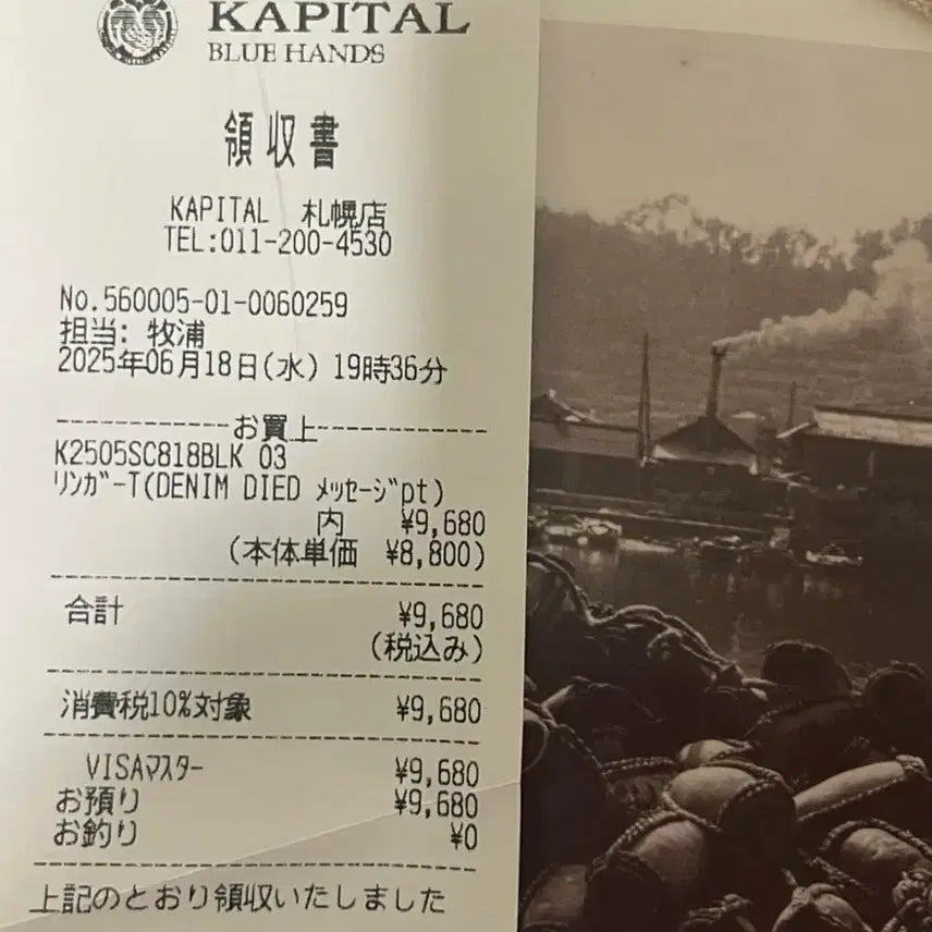 [BUNJANG] Capital Ringer T-shirt Size 3 / 캐피탈 링거티 3사이즈