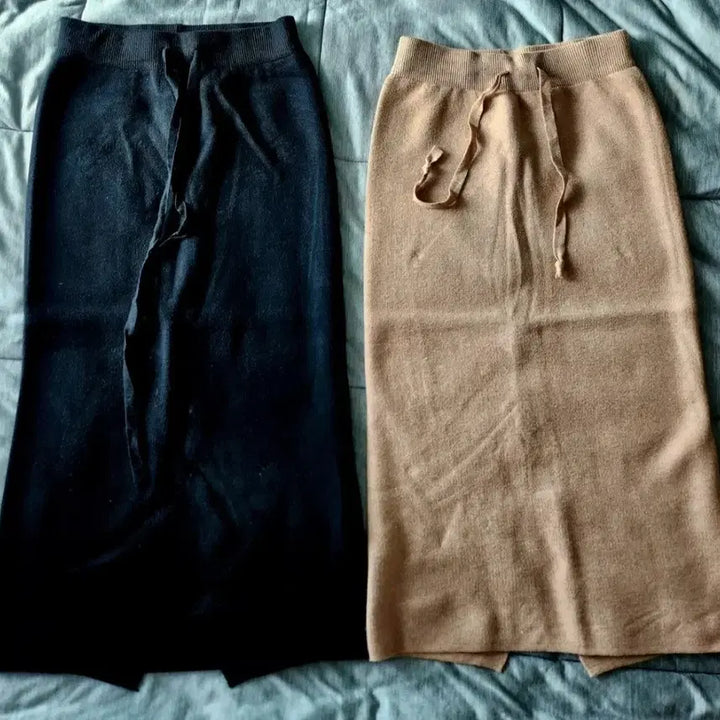 [BUNJANG] Knit Skirt (Set of 2) / 니트스커트2종(새상품)