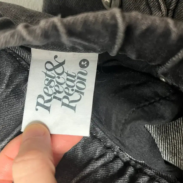 [BUNJANG] Rest&Repeat Rion Cargo Denim Pants / Rest&Repeat Rion 카고 데님 블랙 size1