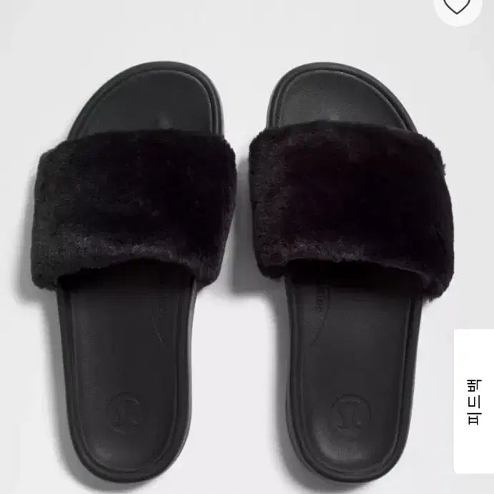 [BUNJANG] Lululemon Restfeel Fur Slippers Black New / 룰루레몬 털 슬리퍼 블랙 새제품(어그 슬리퍼보다 편해요)