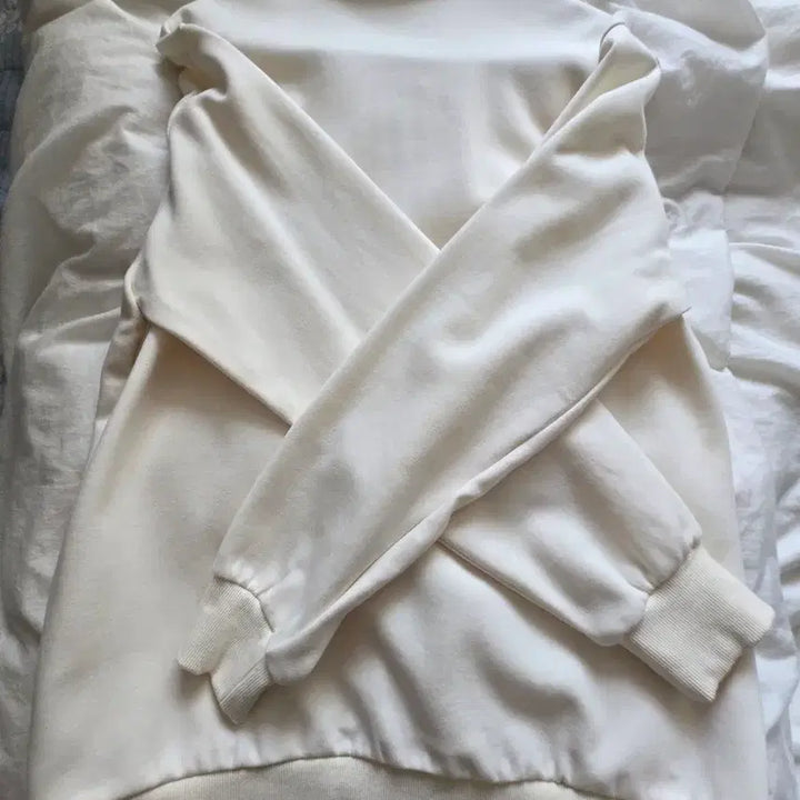 [BUNJANG] Lacoste Half-Zip Sweatshirt Cream / 라코스테 카라 하프집업 스웻 크림(새상품급)