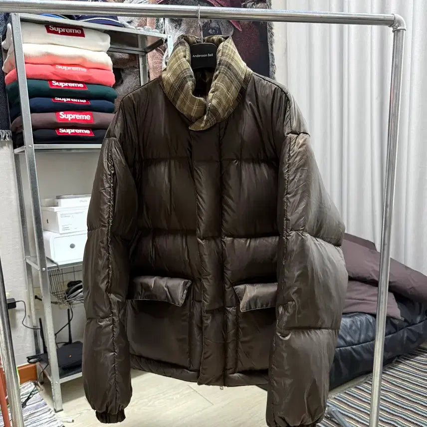 [BUNJANG] Andersson Bell Reversible Check Padded Jacket / 앤더슨벨 리버시블 체크 패딩