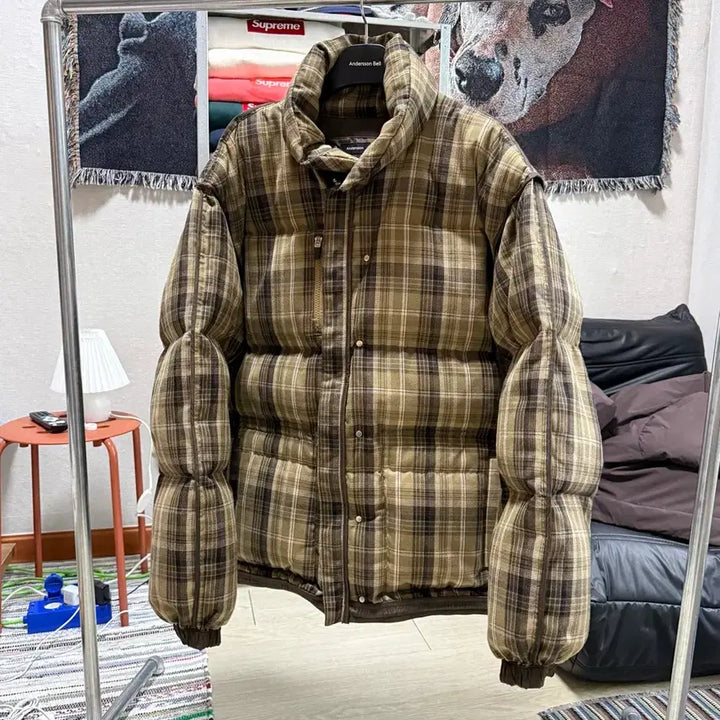 [BUNJANG] Andersson Bell Reversible Check Padded Jacket / 앤더슨벨 리버시블 체크 패딩