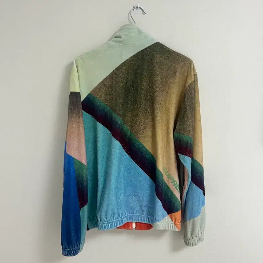 [BUNJANG] Supreme Geo Velour Track Jacket / Supreme 슈프림 지오 벨루어 트랙 재킷 멀티컬러