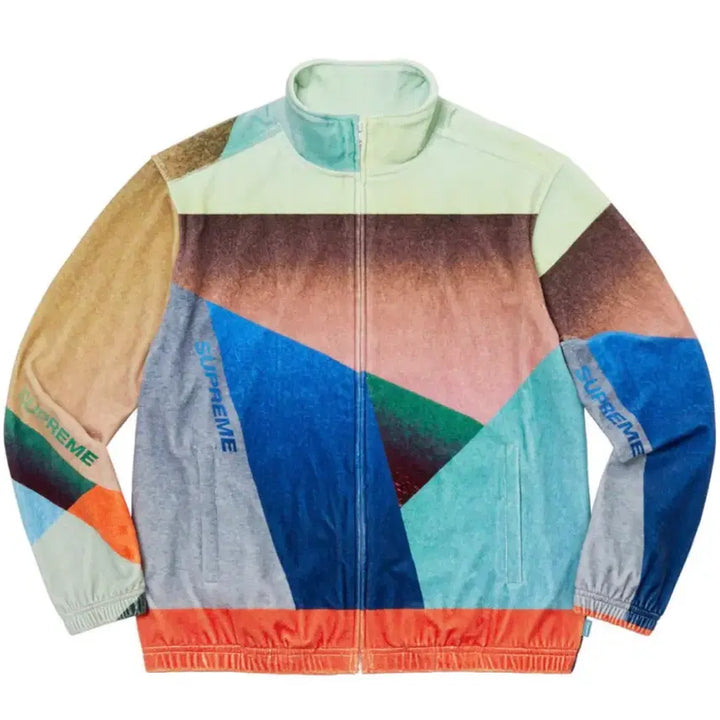 [BUNJANG] Supreme Geo Velour Track Jacket / Supreme 슈프림 지오 벨루어 트랙 재킷 멀티컬러