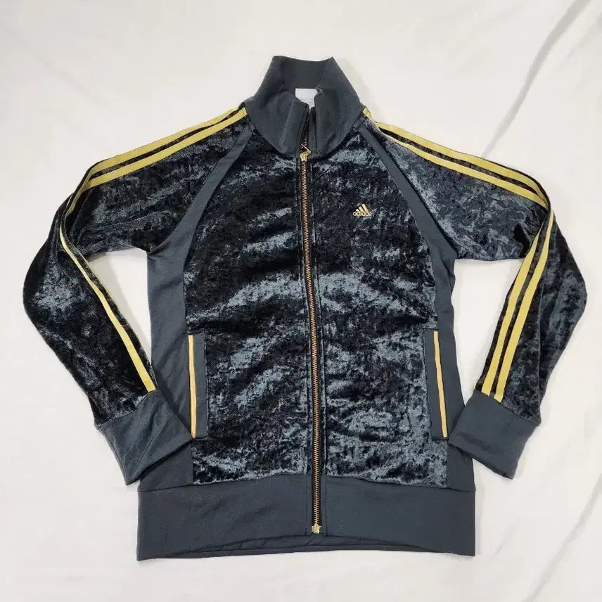 [BUNJANG] Adidas Japan Velvet Track Top / (UK12)아디다스 일본 벨벳 트랙탑 검골 희귀 져지