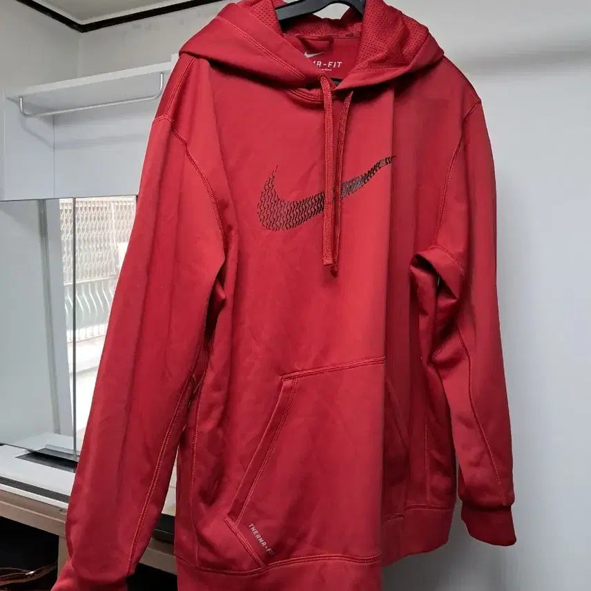 [BUNJANG] Nike Dri-FIT THERMA-FIT Hoodie / 나이키 드라이핏 THERMA-FIT 후드티 레드