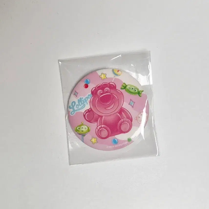[BUNJANG] Toy Story Lotso Bear Can Badge / 디즈니 토이스토리 랏소 베어 캔뱃지