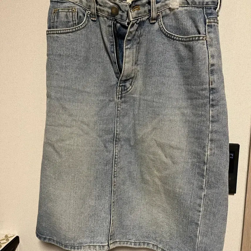 [BUNJANG] Frank Shore Midi Denim Skirt / 프랭크 SHORE MIDI DENIM SKIRT