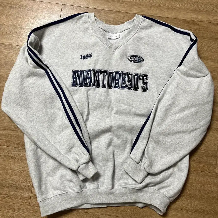 [BUNJANG] 1993 Studio 90S Track Sweatshirt (Gray) / 1993스튜디오 90S 트랙 스웨트셔츠 그레이 Free 사이즈