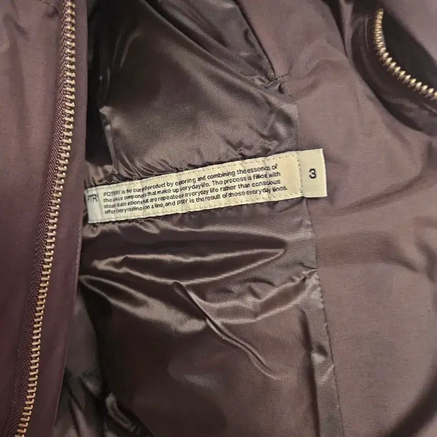 [BUNJANG] Pottery Rustic Puffer Goose Down Brown 3 / 포터리 러스틱 푸퍼 구스다운 브라운 3