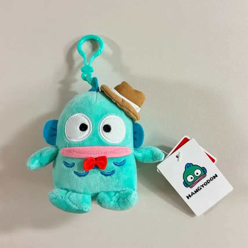 [BUNJANG] Sanrio Hangyodon Hat Doll Keyring 13cm / 산리오 한교동 모자 인형 키링 13cm