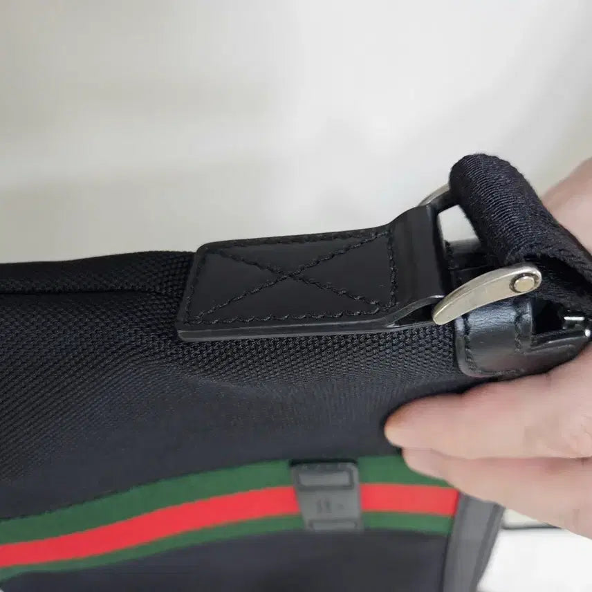 [BUNJANG] Gucci Techno Canvas Web Crossbody Bag / 구찌!! 테크노 캔버스 웹 크로스 바디백 블랙