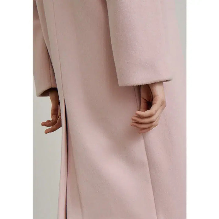 [BUNJANG] Blanchet Fine Wool Coat Pink / 블랑쇼 파인 울 코트 s 핑크