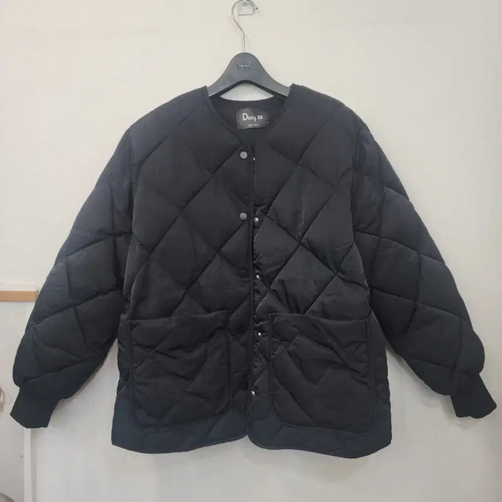 [BUNJANG] Black Diamond Quilted Jacket / 블랙 다이아 퀼팅 누빔 자켓 free