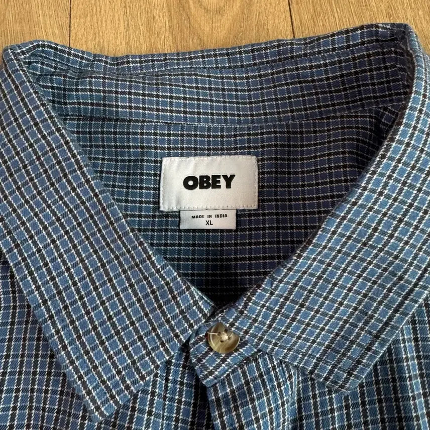[BUNJANG] Obey Check Shirt / (XL) Obey 오베이 체크 셔츠 XL