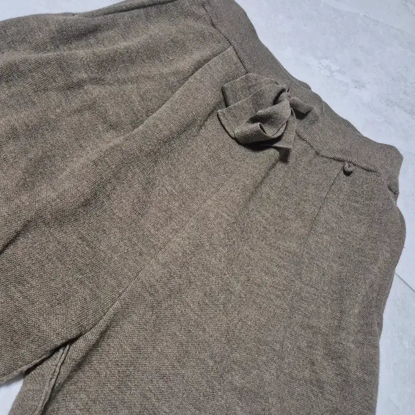 [BUNJANG] Brown Knit Pants (Size L) / [L] 우마뭉 니트팬츠 브라운