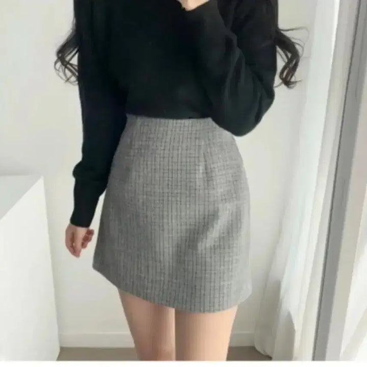 [BUNJANG] High Waist Wool Skirt M / 하이웨스트  울 스커트m