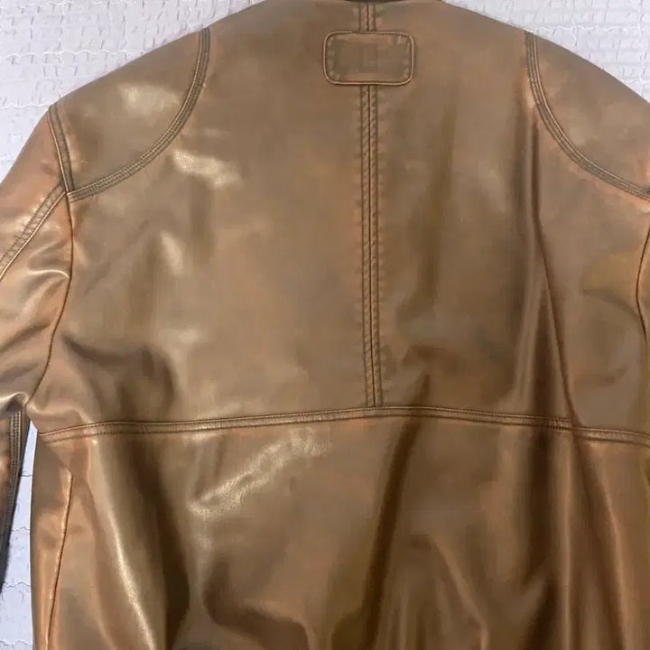 [BUNJANG] X:IN Maja Vintages Leather Jacket / 제뉴즈 마즈 빈타즈 레더 자켓 L 브라운