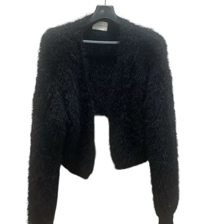 [BUNJANG] NBYK Aurora Fur Cardigan (Black) / 노비야카 Aurora fur cardigan (블랙)