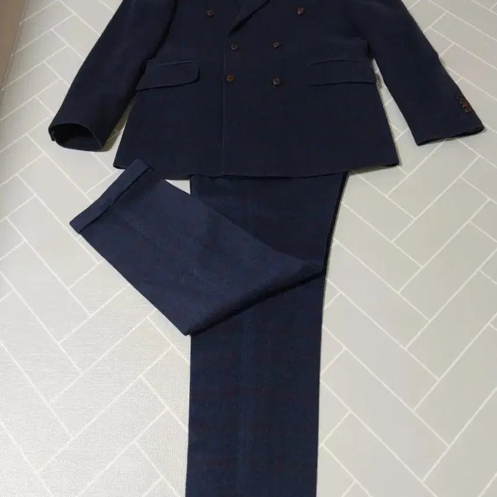 [BUNJANG] VIP Wool Check Double Suit Set / vip울 체크 맞춤 더블수트세트(겨울용)