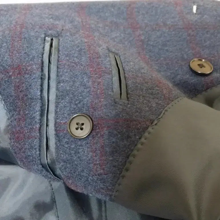 [BUNJANG] VIP Wool Check Double Suit Set / vip울 체크 맞춤 더블수트세트(겨울용)